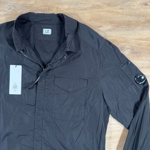 CP Company Chrome-R Lens Overshirt in Black
