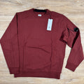 CP Company Diagonal Raised Fleece Lens Sweatshirt in Sable - Brown