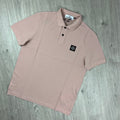 Stone Island Patch Polo Shirt - Rose