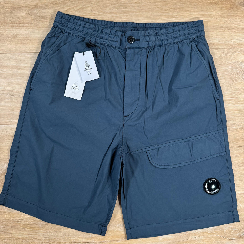 CP Company 50 Fili Stretch Cargo Shorts in India Ink