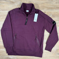 CP Company Diagonal Raised Half-Zipped Lens Sweatshirt in Potent Purple