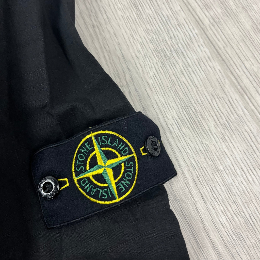 Stone Island Zip Overshirt - Black