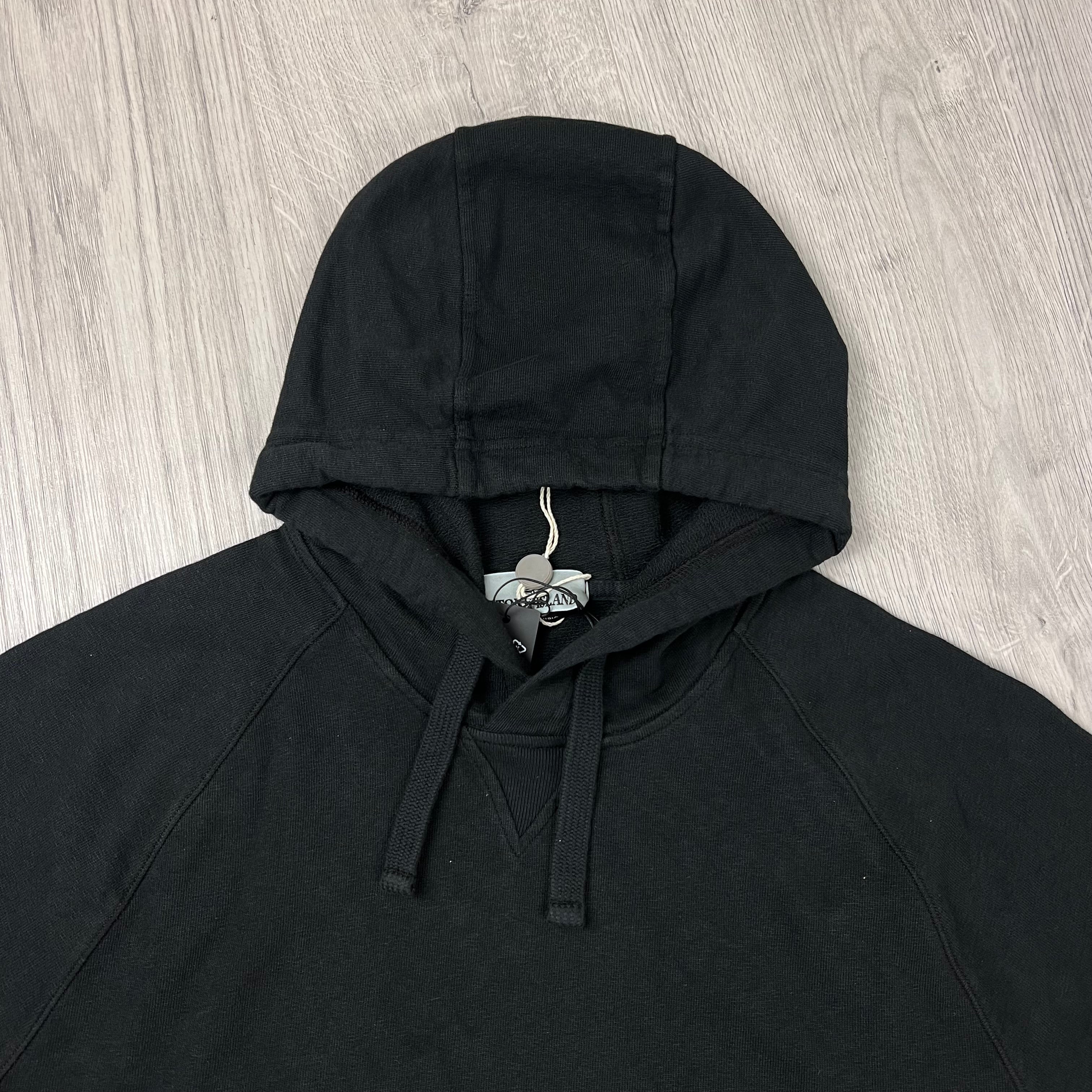 Stone Island Dyed Hoodie - Black