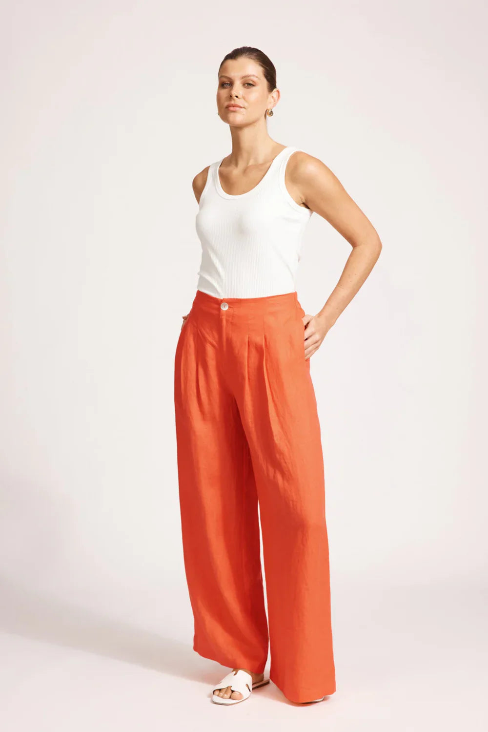 Miramar Palazzo Pant / Coral