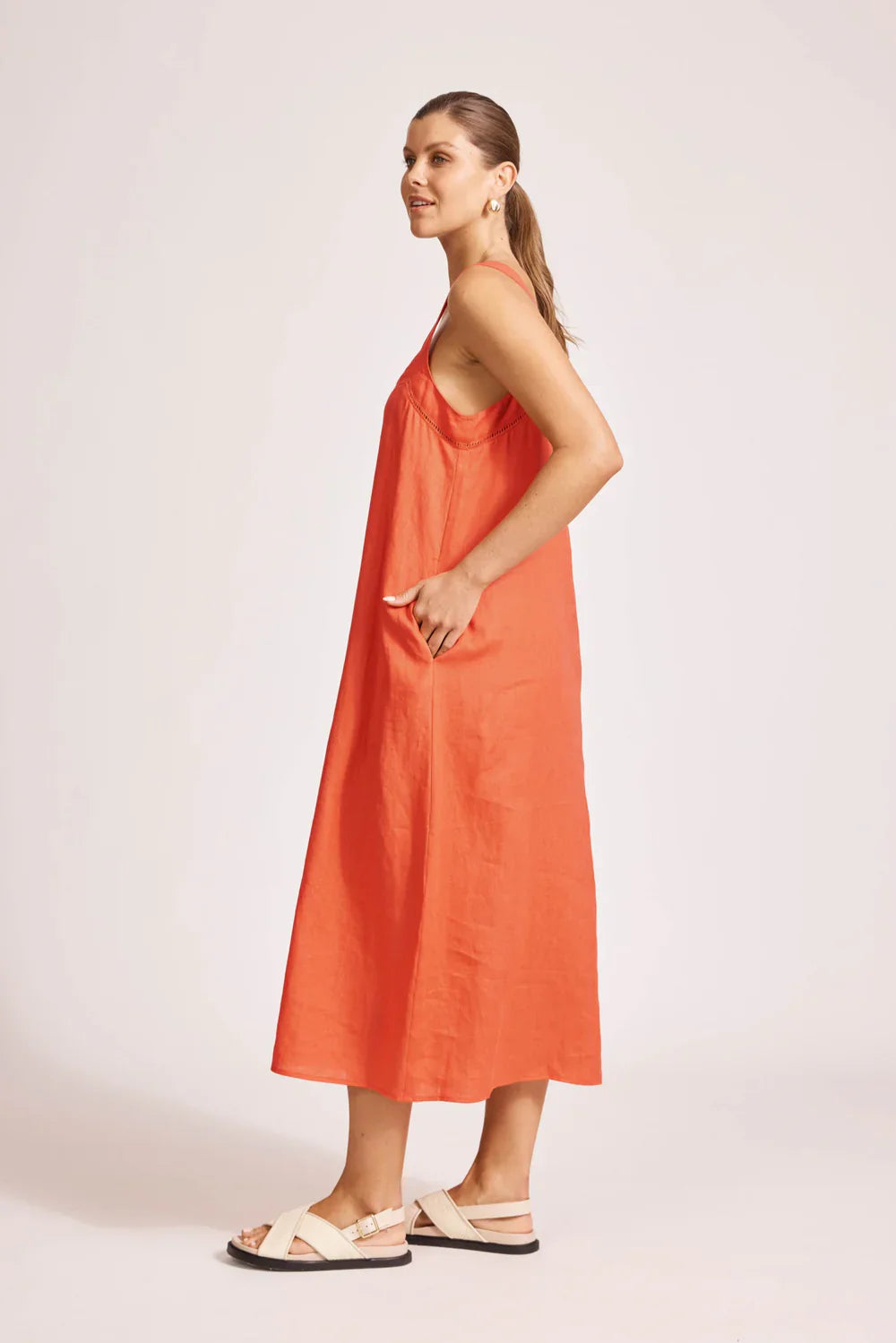 Miramar Tank Maxi Dress / Coral