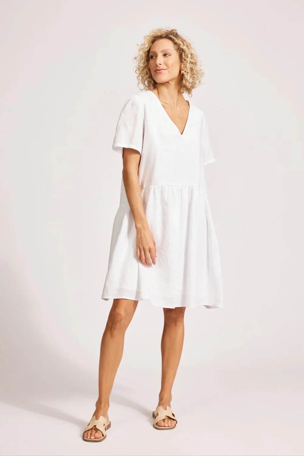 Miramar Midi Dress / White