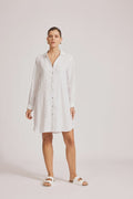 Miramar Shirt Dress / White