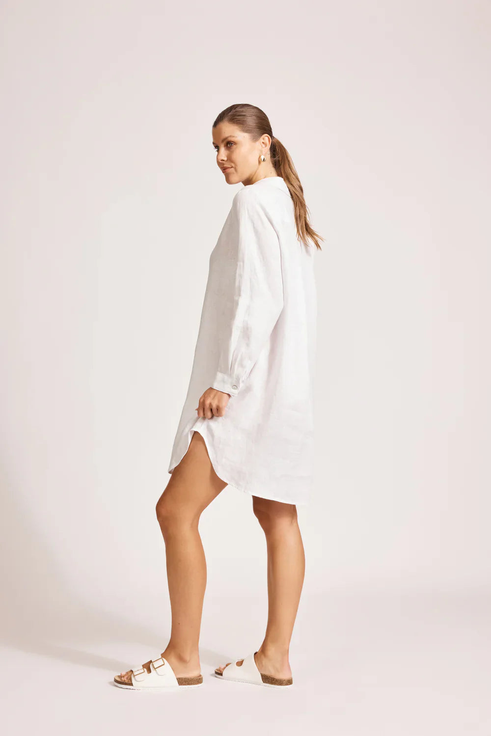 Miramar Shirt Dress / White