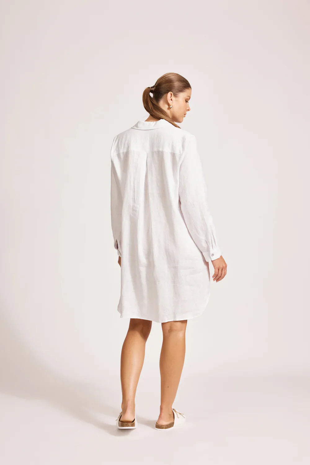 Miramar Shirt Dress / White