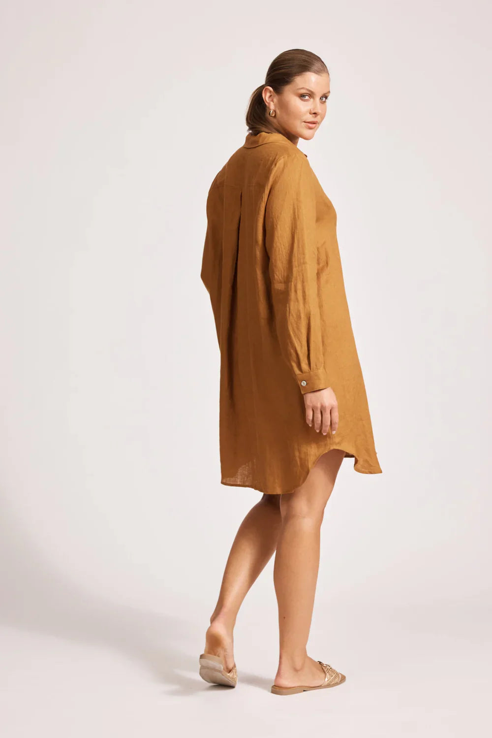 Miramar Shirt Dress / Caramel