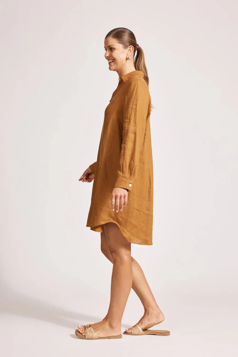 Miramar Shirt Dress / Caramel