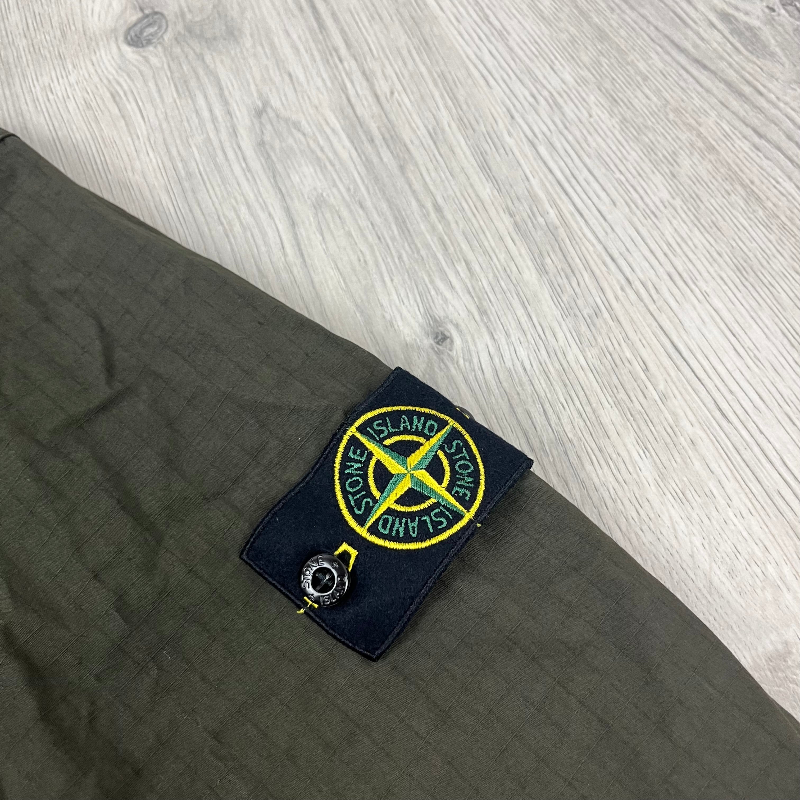 Stone Island Zip Overshirt - Musk