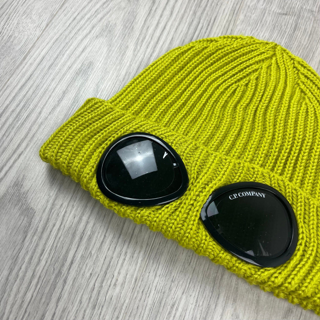 CP Company Goggle Beanie - Green Sheen