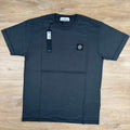 Stone Island Patch Logo T-Shirt in Lead Grey