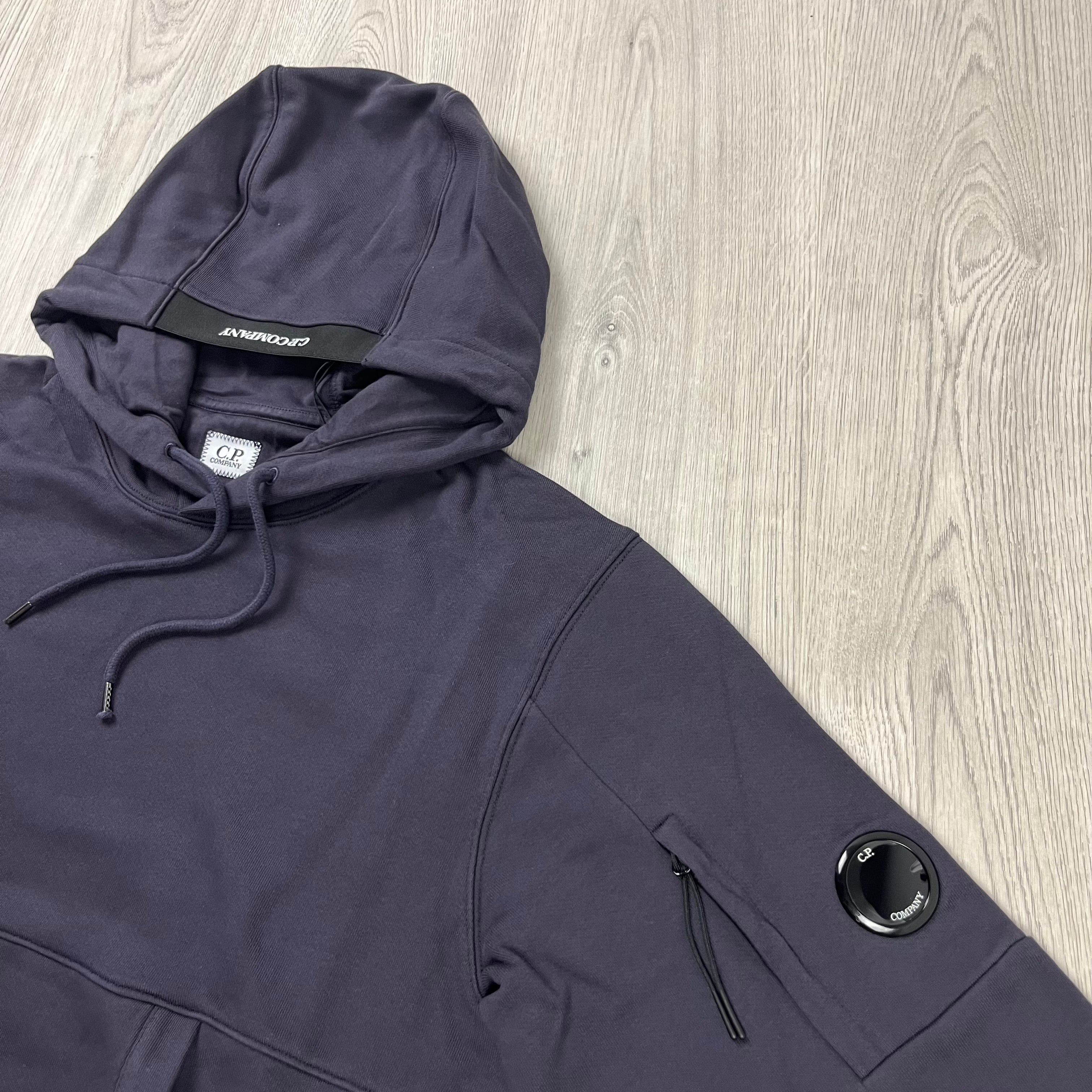 CP Company Raised Fleece Hoodie - Nightshade
