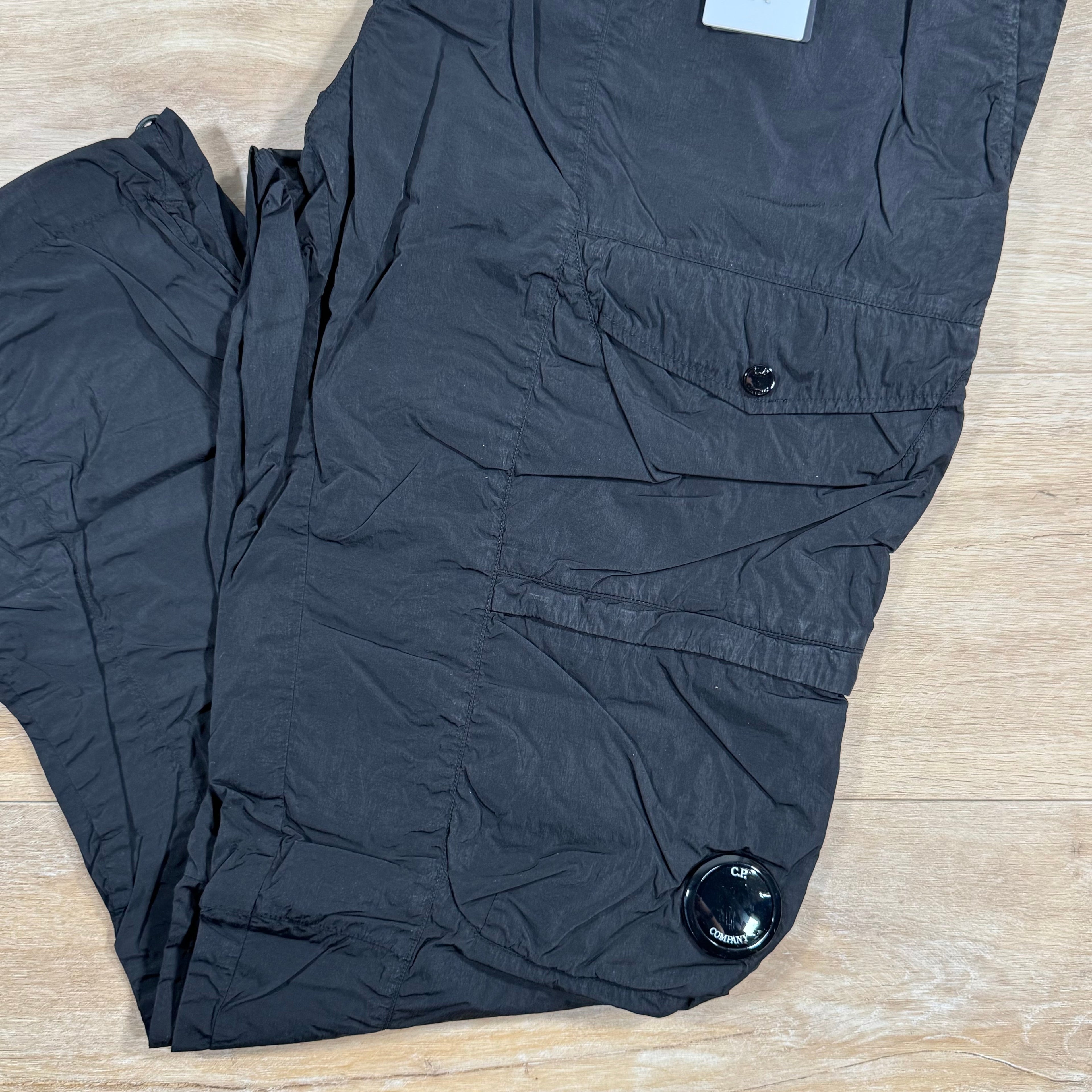 CP Company Chrome-R Cargo Lens Pants in Black