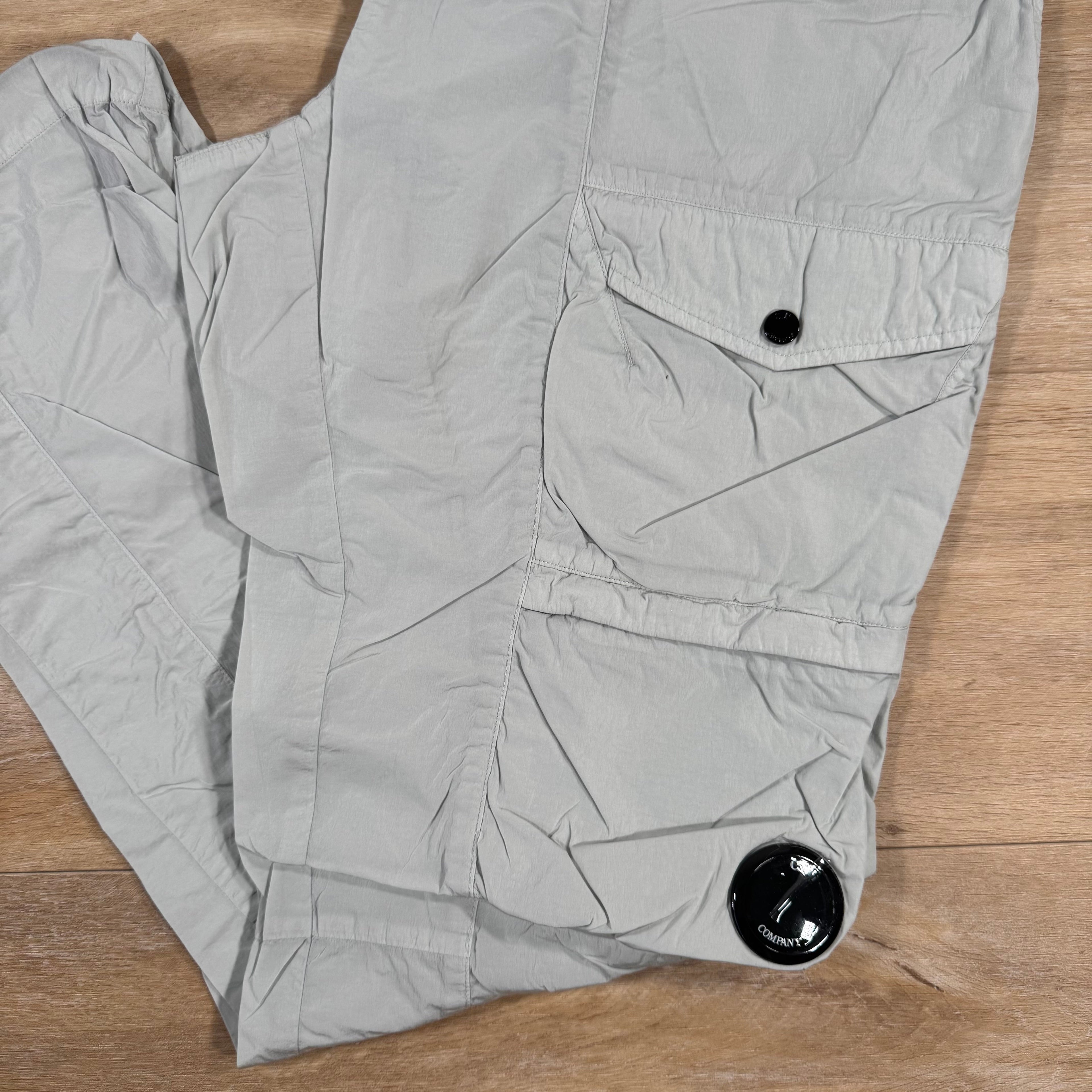 CP Company Chrome-R Cargo Lens Pants in Blue Fox - Grey