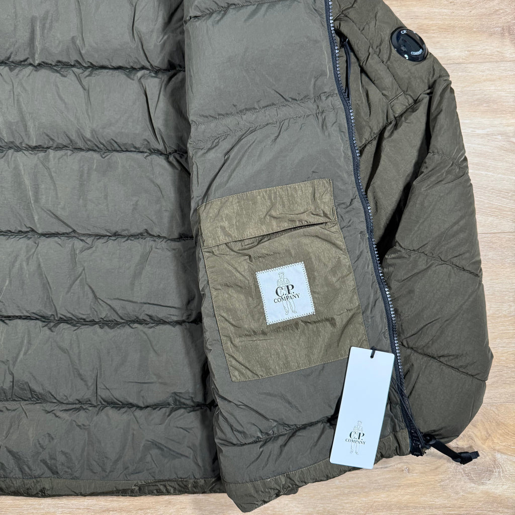 CP Company Chrome-R Down Lens Jacket in Ivy Green