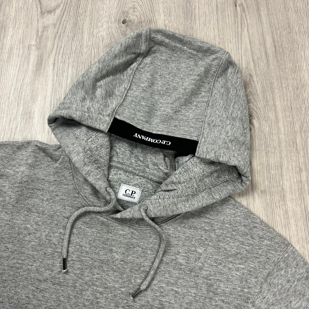 CP Company Raised Fleece Hoodie - Grey