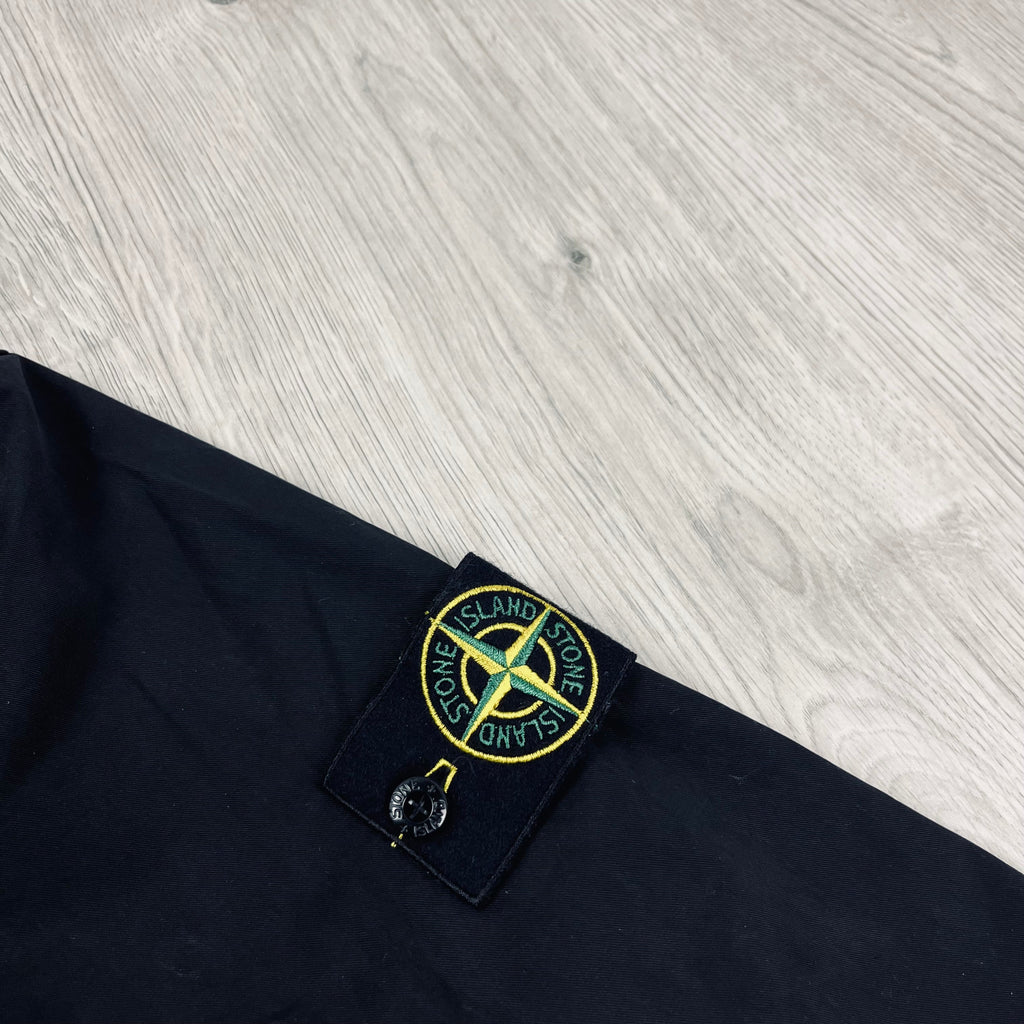 Stone Island Hooded Overshirt - Black