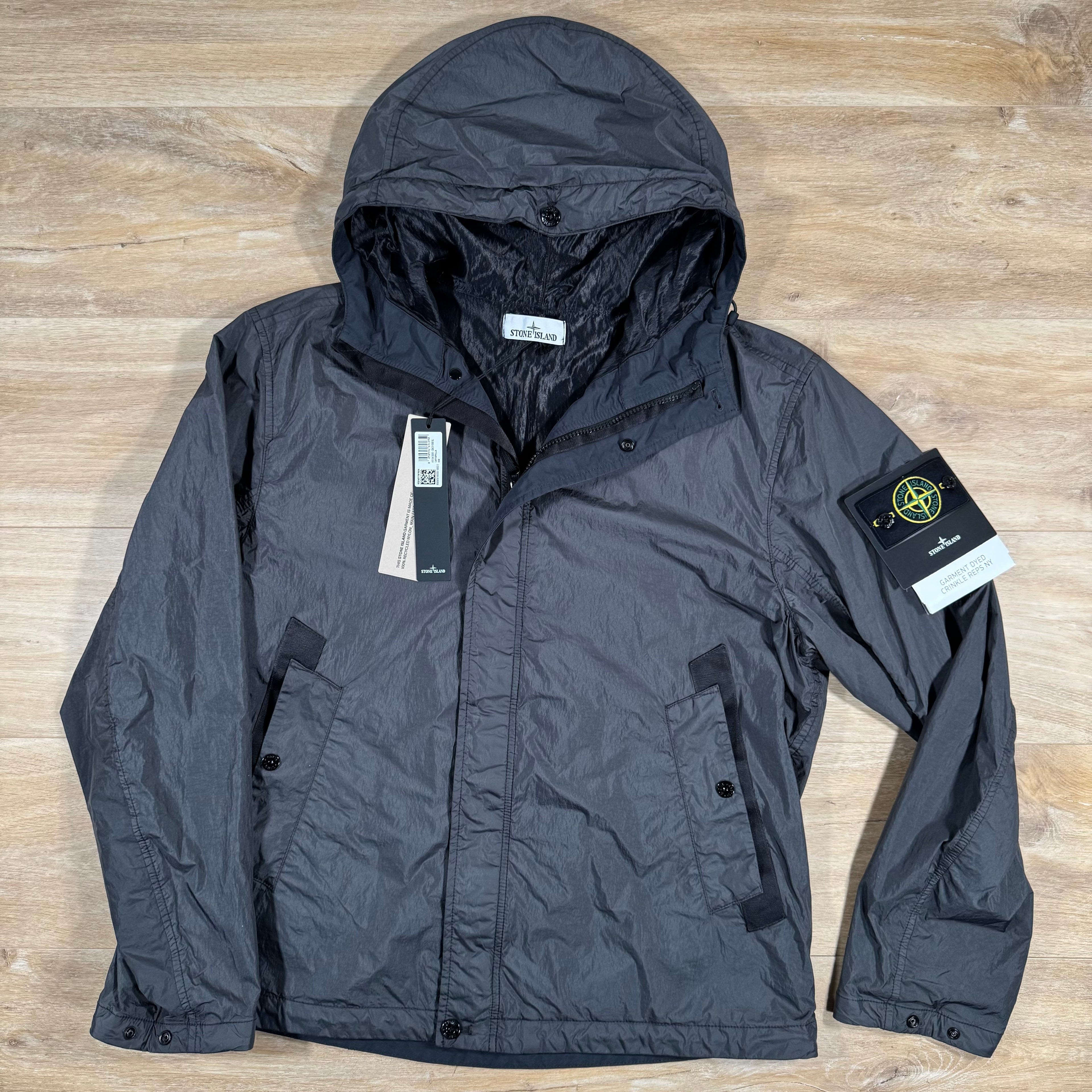 Stone Island Crinkle Reps R-NY Jacket in Charcoal Grey
