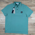 Stone Island Organic Cotton Pique Polo Shirt in Mint