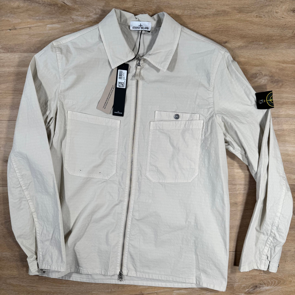 Stone Island Mil-Spec Stretch Ripstop-TC Overshirt in Sand