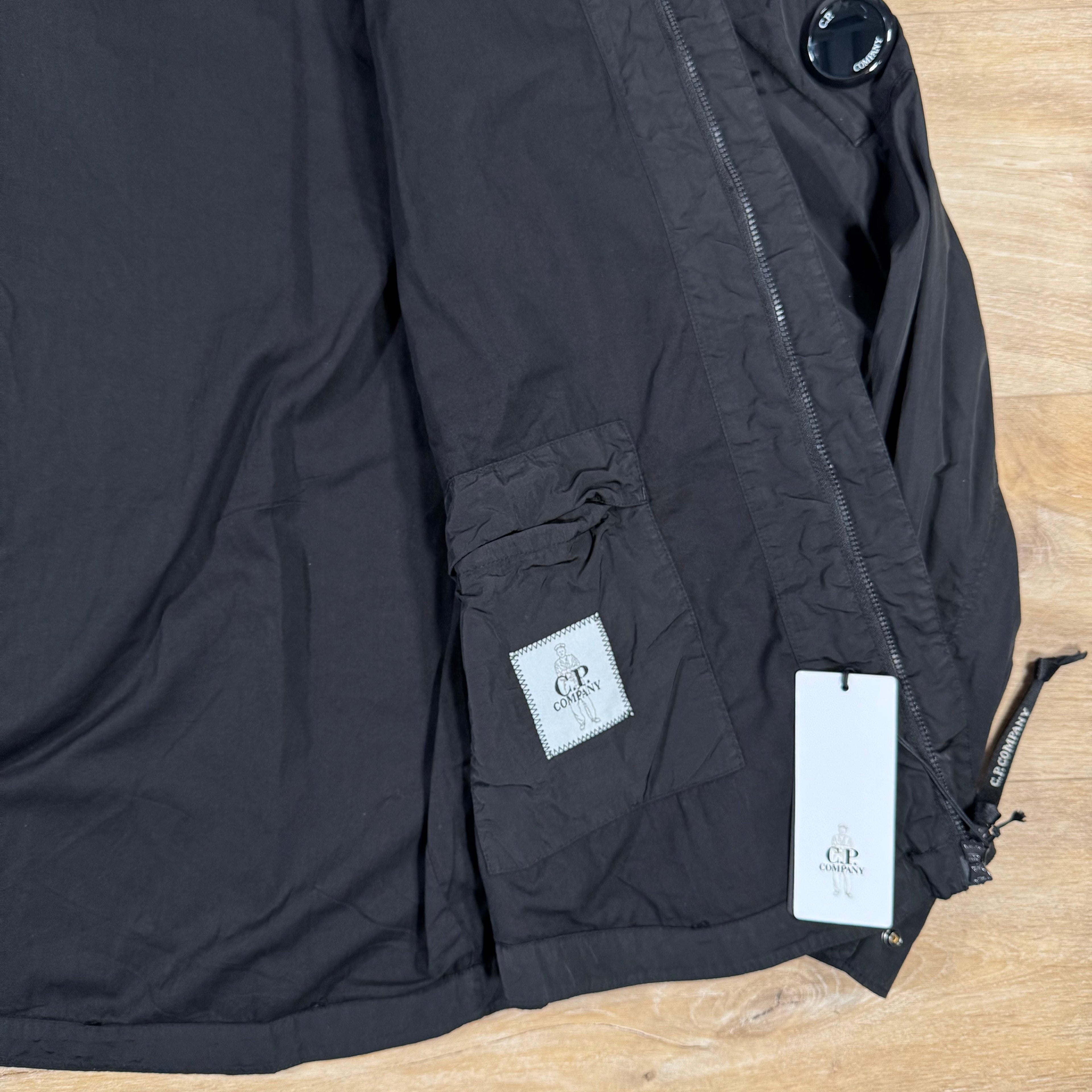 CP Company Chrome-R Lens Overshirt in Black