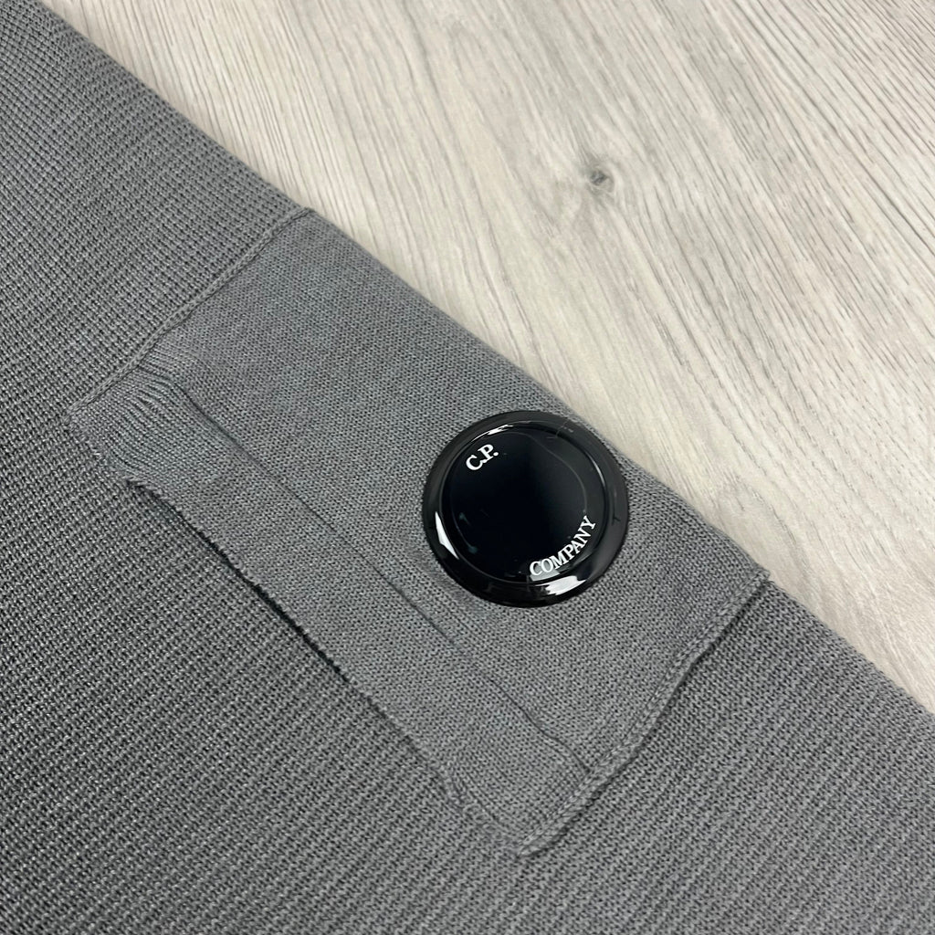 CP Company Knit Sweatshirt - Gunmetal