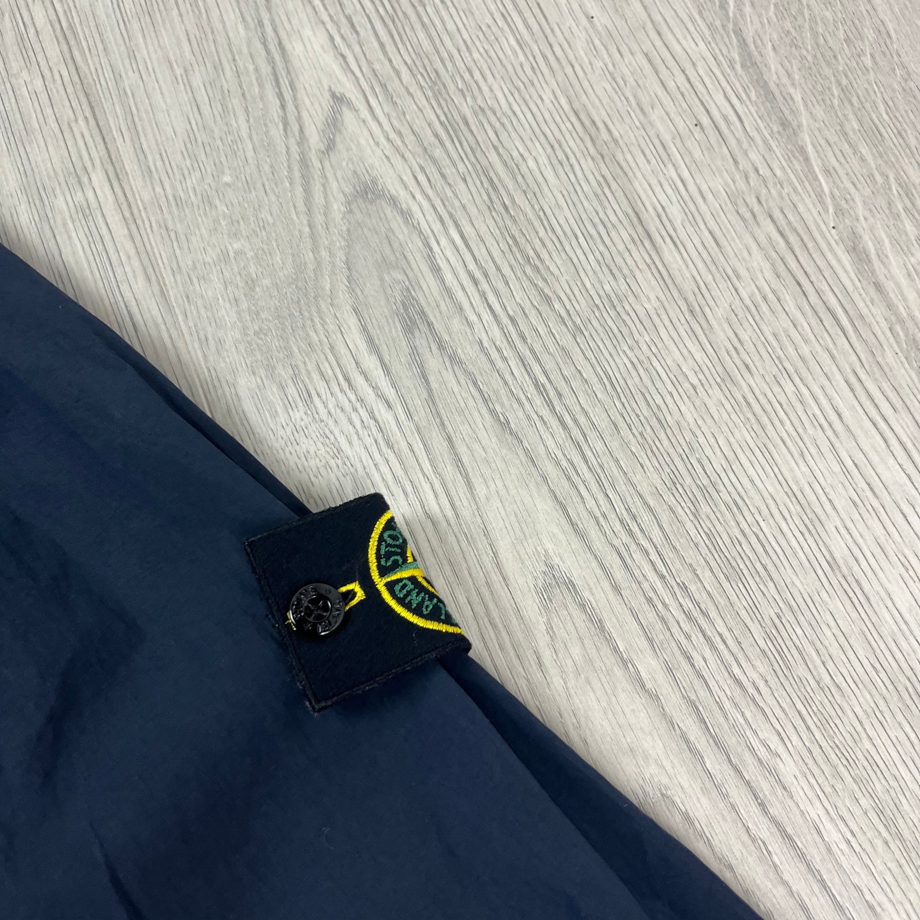 Stone Island Hooded Overshirt - Navy