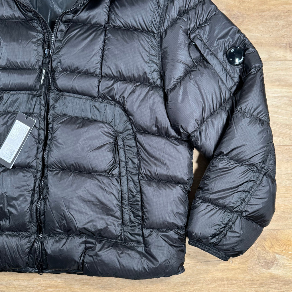 CP Company Short Down Lens Jacket in Black