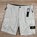 Stone Island Stretch Tela Cargo Bermuda Shorts in Sand