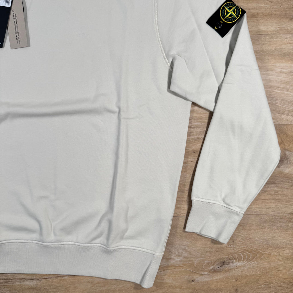 Stone Island Organic Cotton Fleece Sweatshirt in Sand