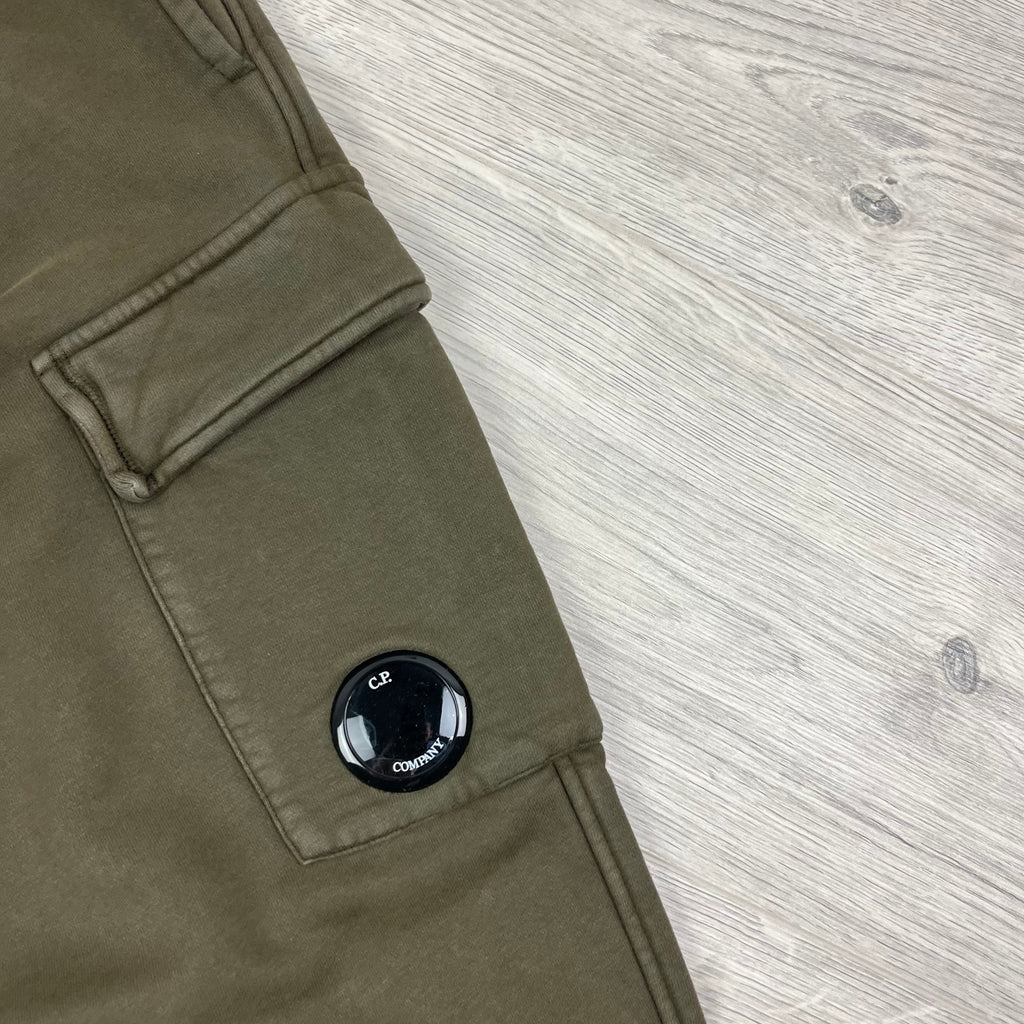 CP Company Raised Fleece Sweatpants - Ivy Green