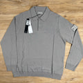 Stone Island Light Pure Wool Long-Sleeved Ghost Polo Shirt in Dust Grey