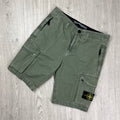 Stone Island Cargo Shorts - Musk Green