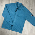 CP Company Zip Overshirt - Aegean Blue