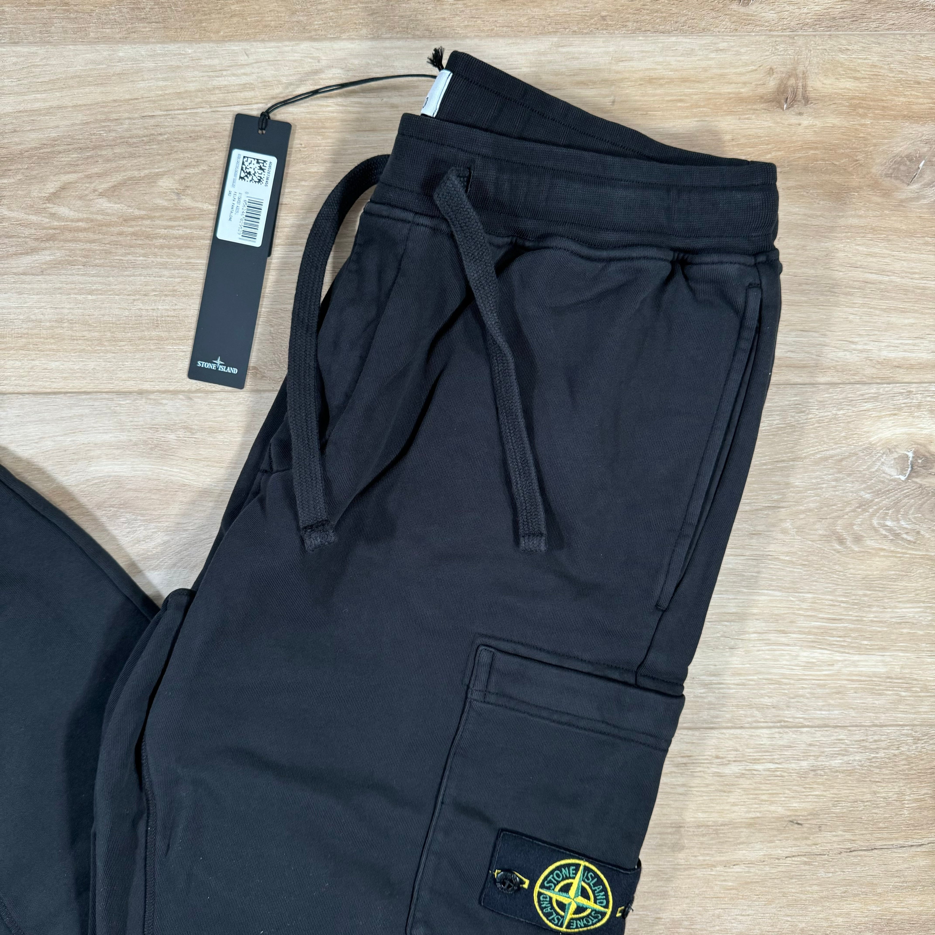 Stone Island Slim Fit Sweatpants in Black