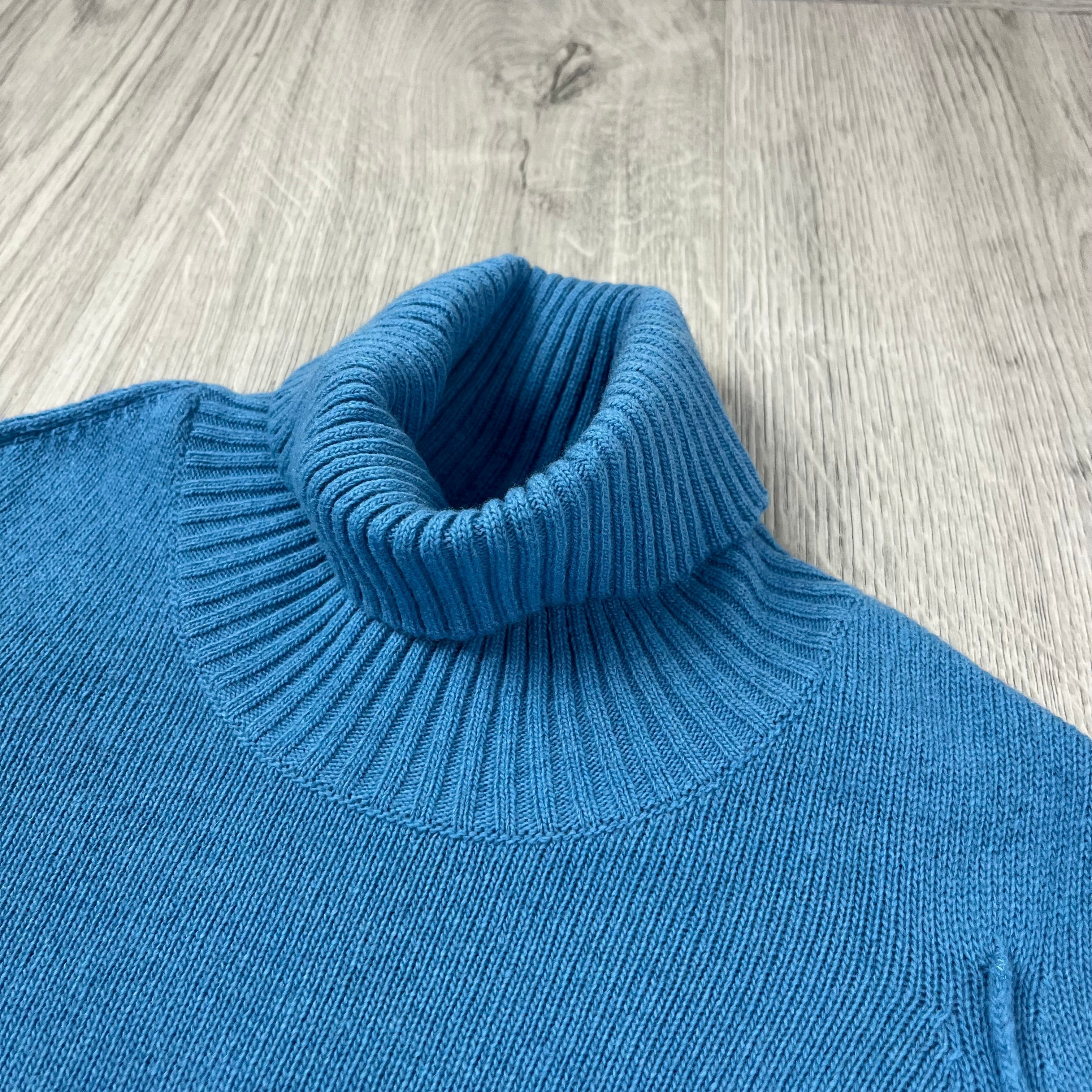 CP Company Knit Turtle Neck - Aegean Blue