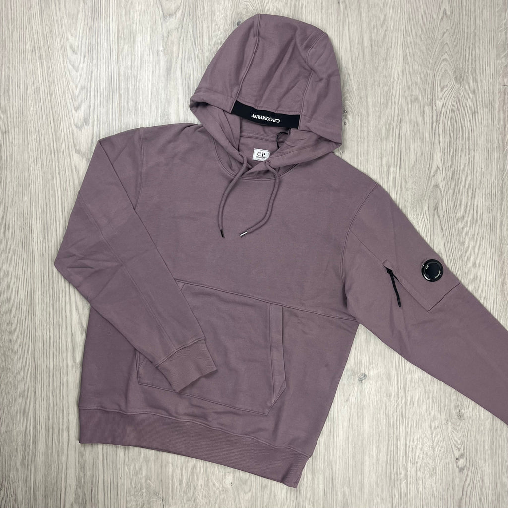 CP Company Raised Fleece Hoodie - Dove