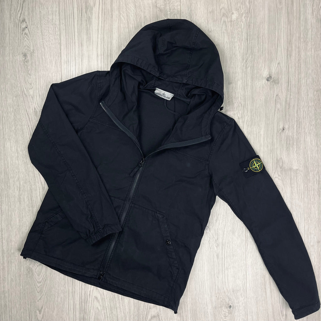 Stone Island Hooded Overshirt - Black