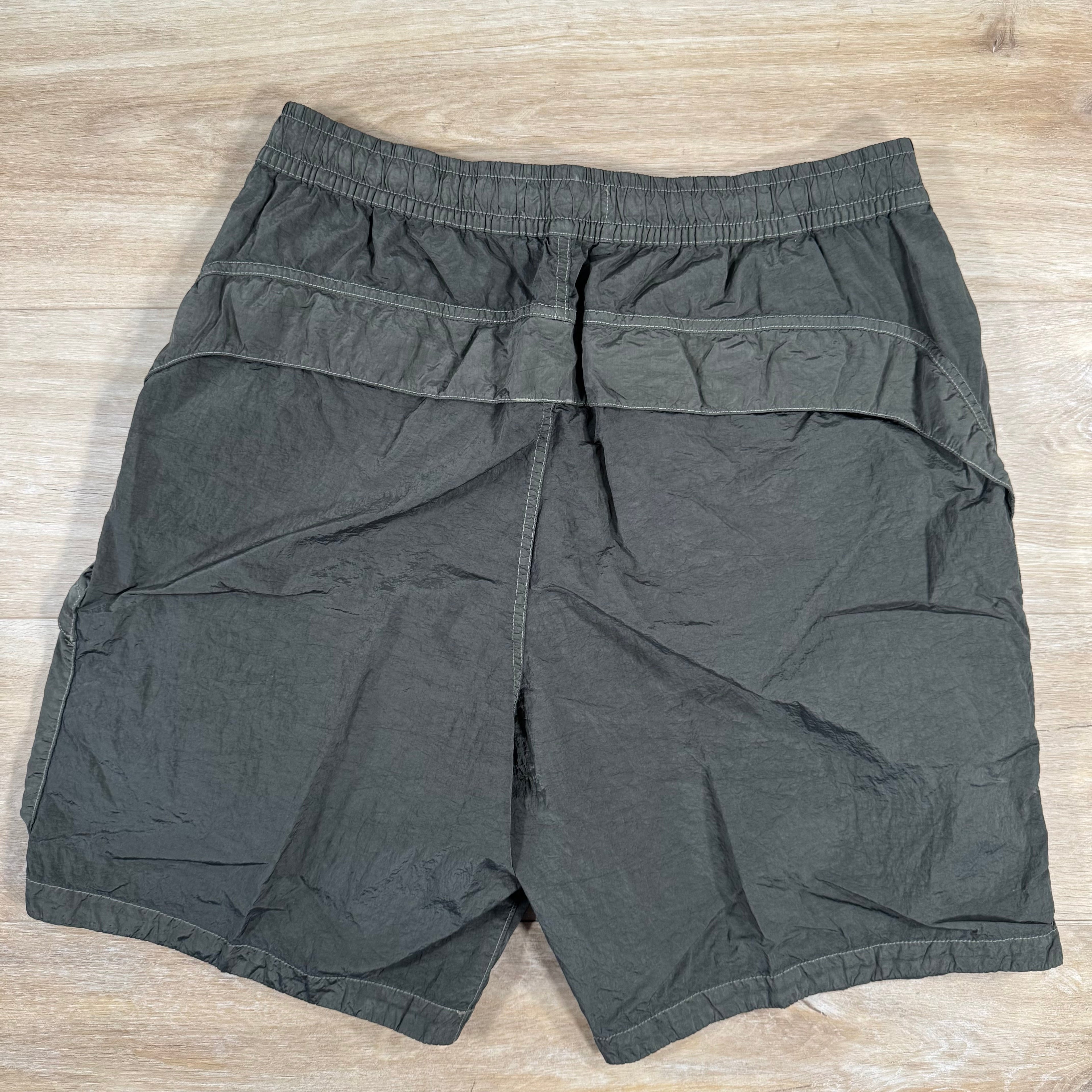 Stone Island Nylon Metal Bermuda Shorts in Military Green