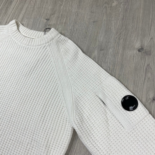 CP Company Chenille Sweatshirt - White
