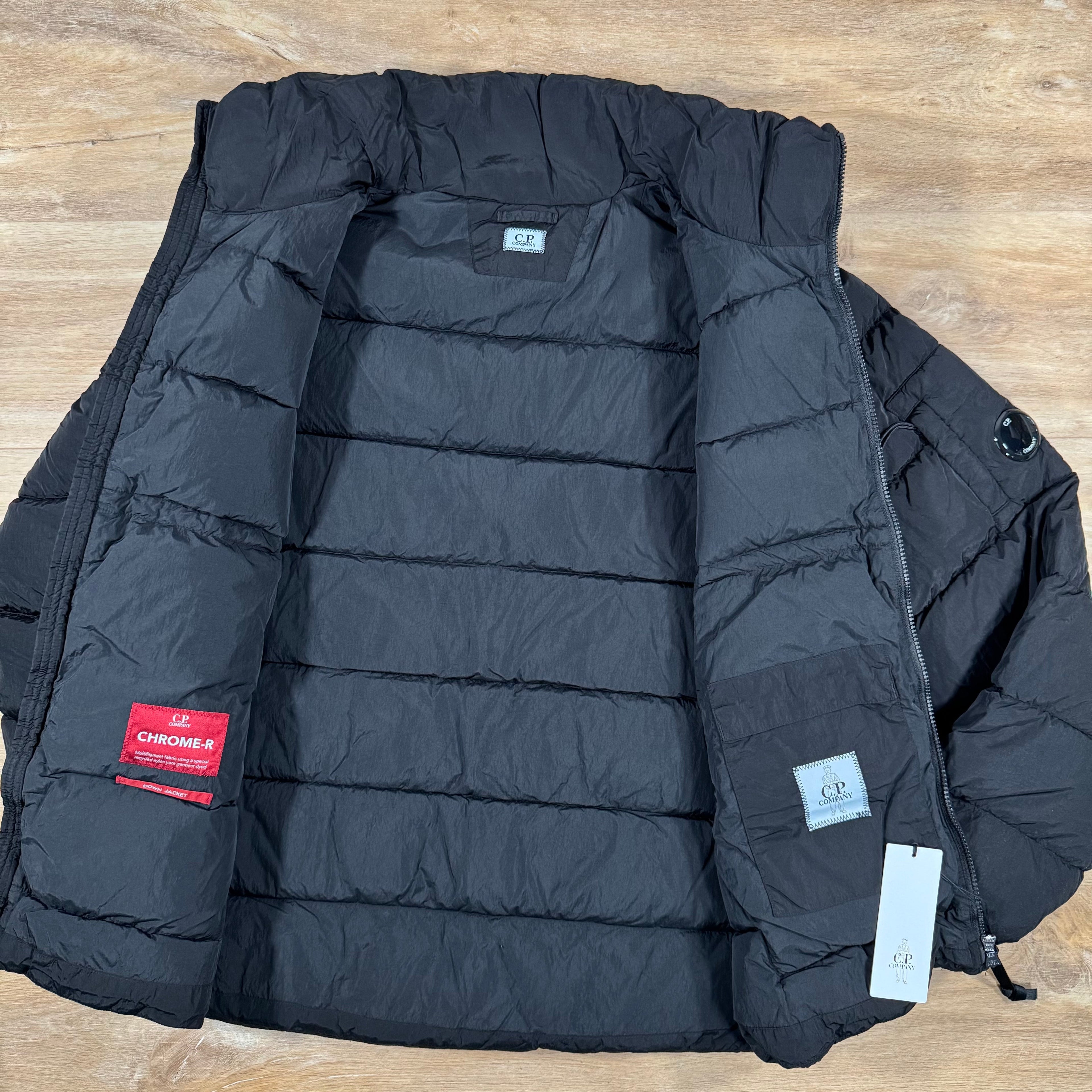 CP Company Chrome-R Down Lens Jacket in Black