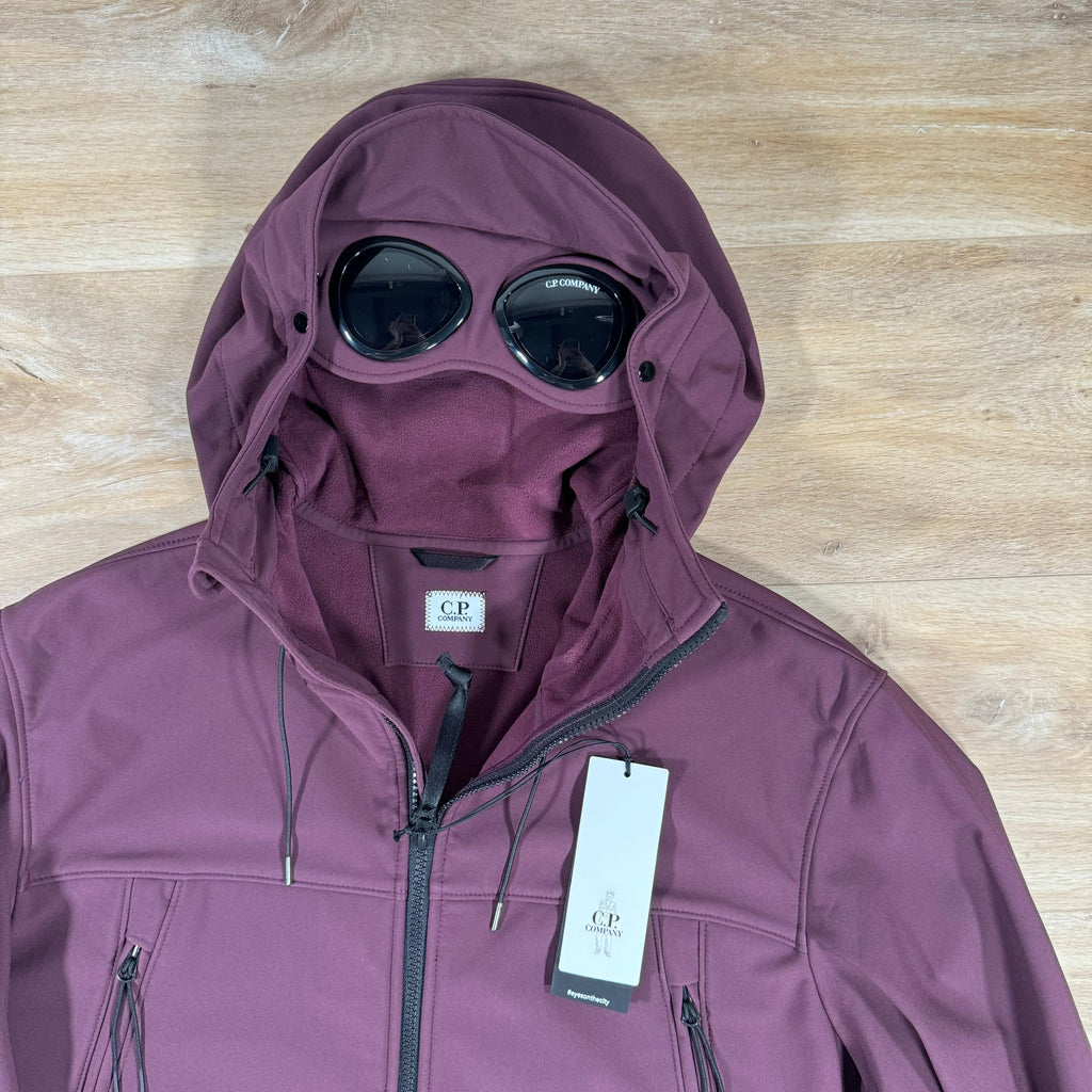 CP Company Shell-R Goggle Jacket in Potent Purple