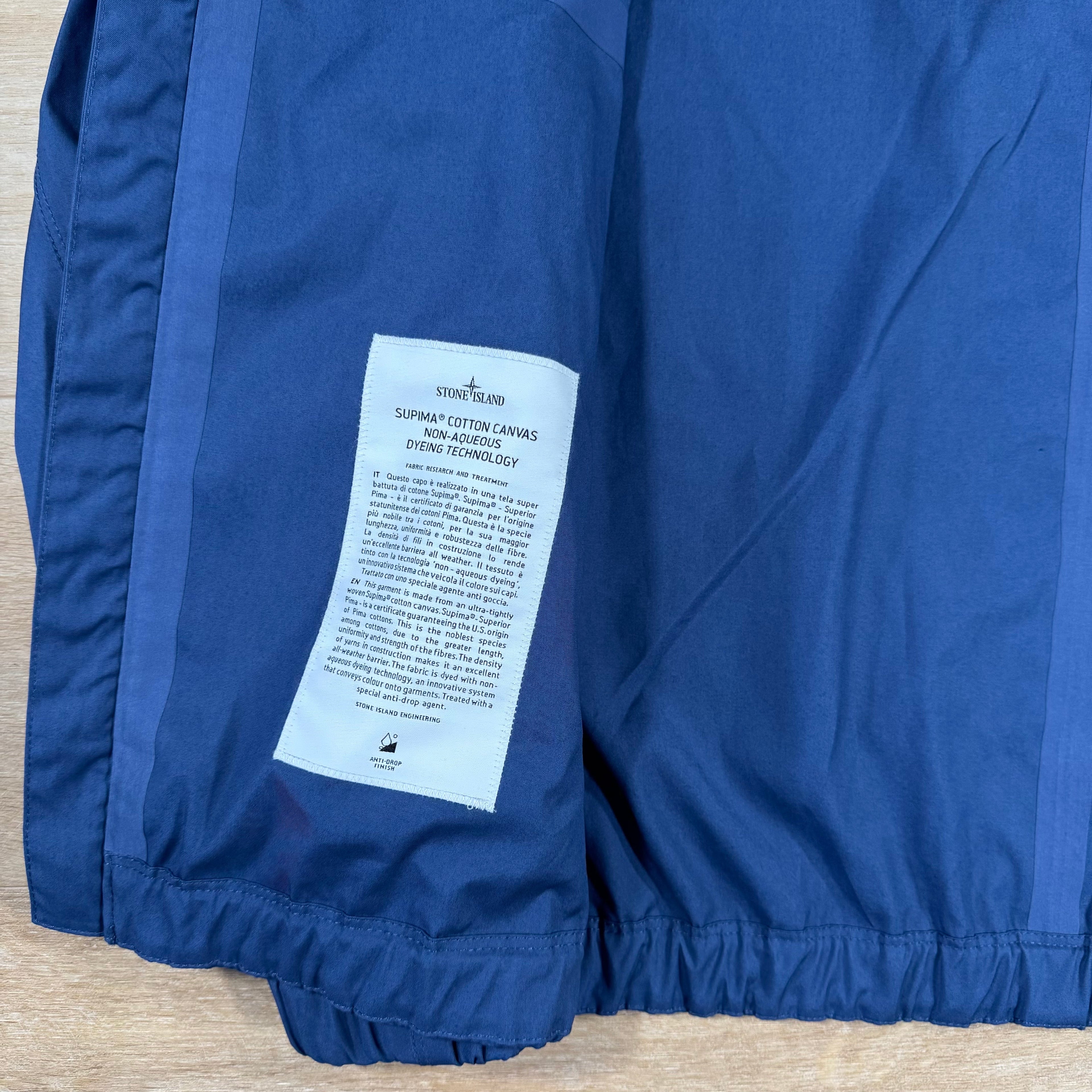 Stone Island Supima Canvas Jacket in Marine Blue