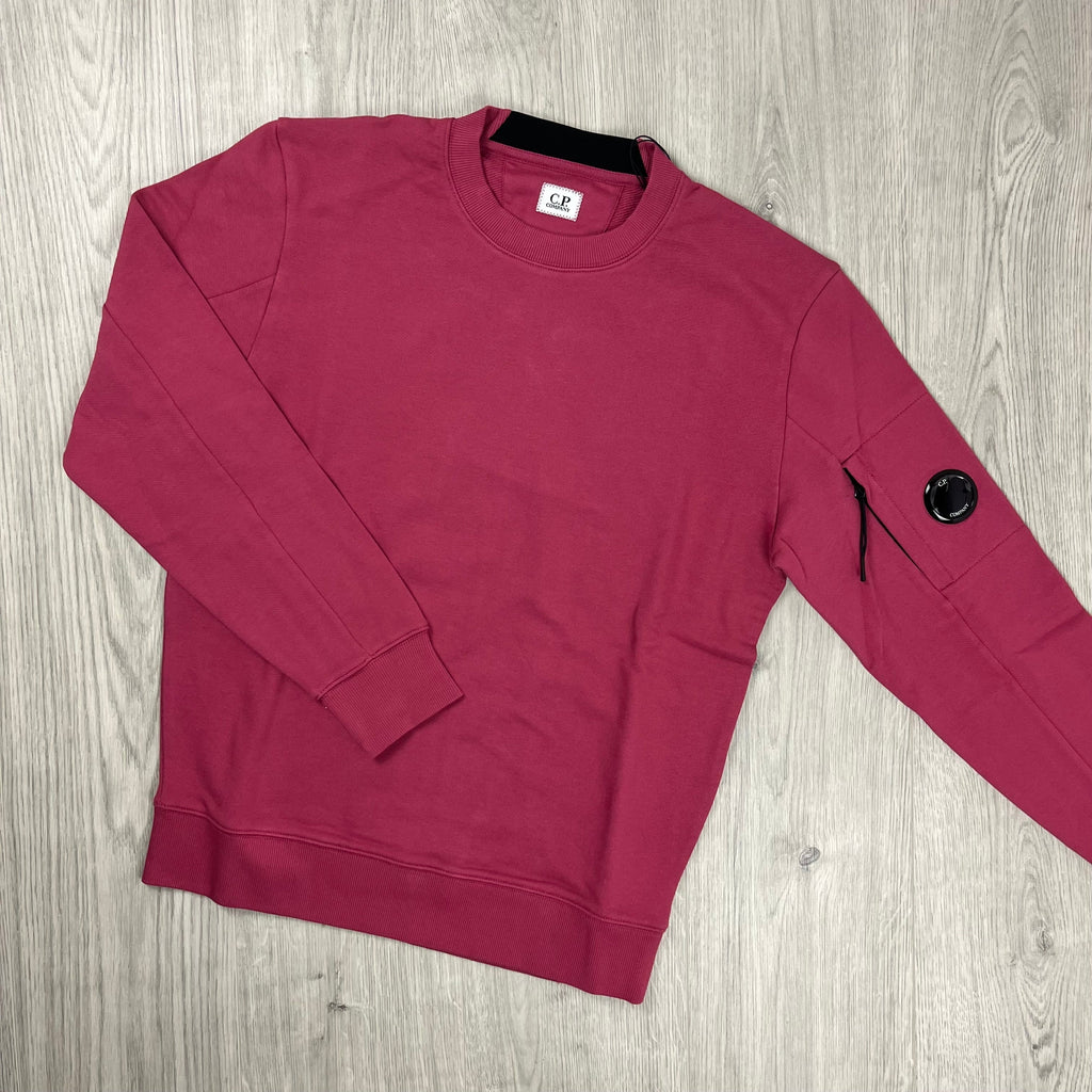 CP Company Raised Fleece Sweatshirt - Red Bud