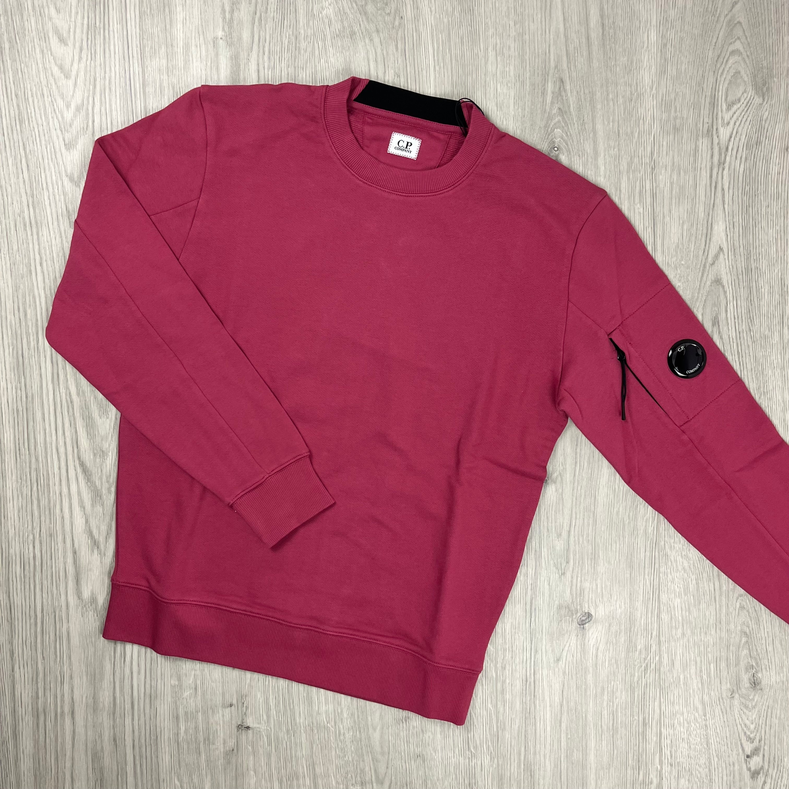 CP Company Raised Fleece Sweatshirt - Red Bud