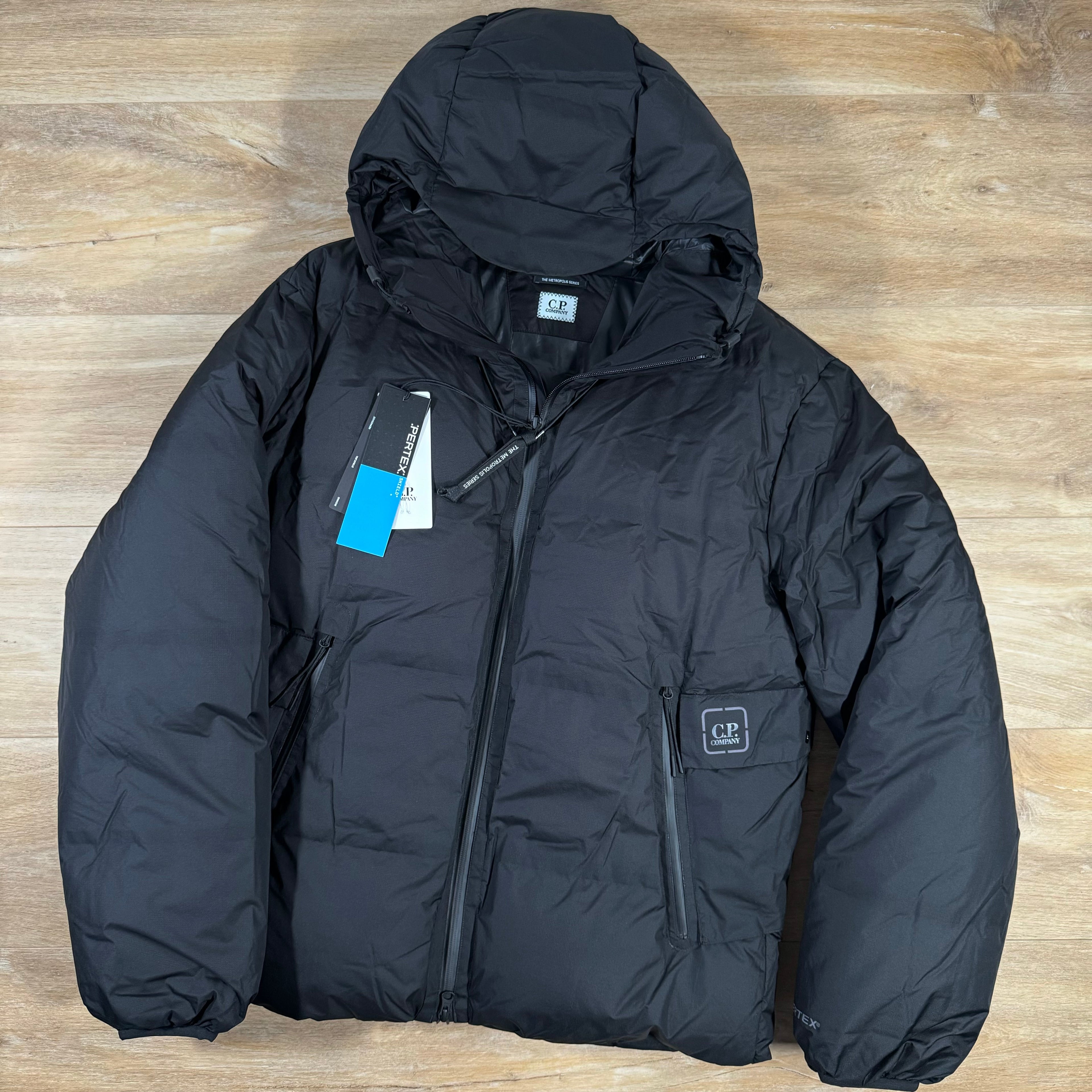 CP Company Metropolis Pertex Down Jacket in Black