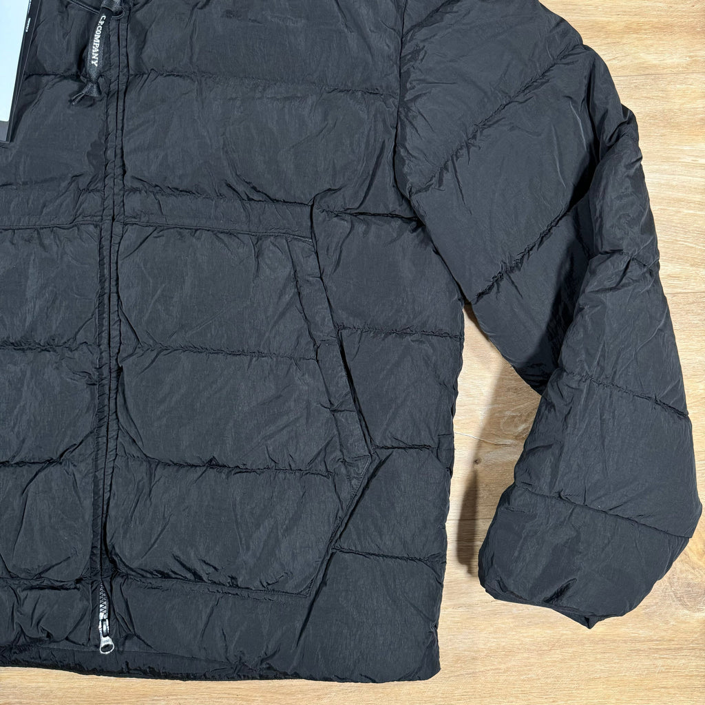 CP Company Chrome-R Goggle Down Jacket in Black